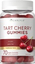 Carlyle Tart Cherry Gummies | 2000mg | 70 greve Cherry Flavor | Vegansk, ikke-GMO, og Glutenfri formel