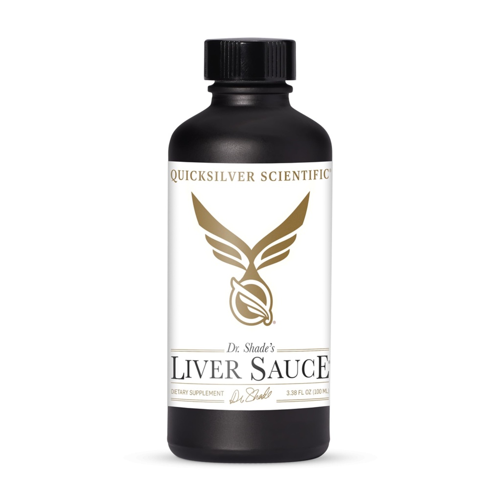 Quicksilver vitenskapelig lever Sauce - Liposomal Lever Detox med DIM, Quercetin, Lipoic Acid, Melk Thistle og Dandelion Root Supplement - støtter Bile & Toxin Momentum (100 ml / 3,38 oz)
