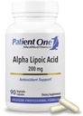 Pasiente En Alpha Lipoic Acid (ALA) 200 mg Antioksidant Supplement for å støtte Nerve og lever helse* 90 kapsler
