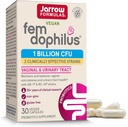 Jarrow Formler Fem-Dophilus - 1 milliard organismer Per Serving - 30 Veggie Capsules - Kvinners Probiotika - Urin Tract Health - Opptil 30 Serveringer