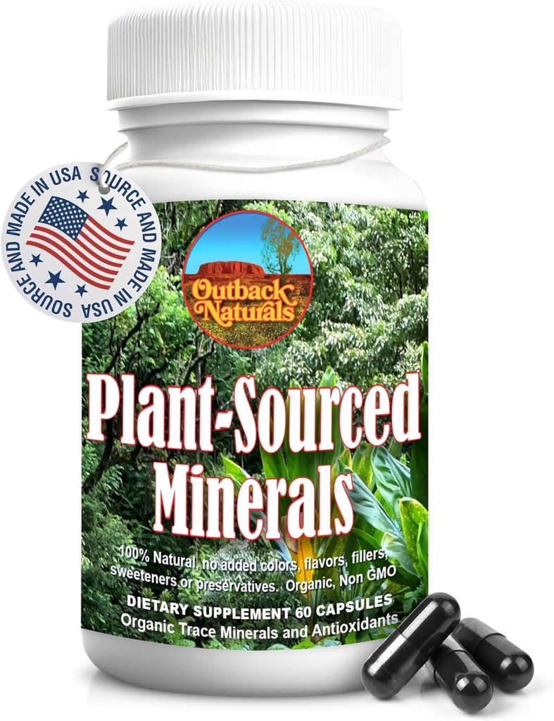 Fulvic Humic Mineral blanding av spormineraler, elektrolyter, Gut helse, kognitiv funksjon, Hydration & immun støtte, ren vitalitetsformel for velvære - 60 kapsler