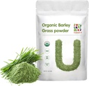 UNLEASH'D ORGANIC Barley Grass Powder 1 pund 100% ren & organisk, Superfood Greens rik på vitaminer, mineraler, fiber og antioksidanter