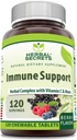 Herbal Hemmeligheter Immun støtte med vitamin C & Elderberry ® Berry Flavor Chewable Tabletter ® 120 greve ikke-GMO ® Glutefri | laget i USA