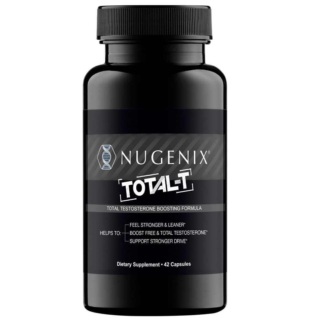 Nugenix Total-T, gratis og total testosteron booster Supplement for menn, 42 greve