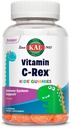 KAL Vitamin C-Rex Kids Gummies, vitamin C Gummies for barn, sunn immunforsvar, Bein, Muskel- og hudstøtte Vitamin C Gummy, Vegansk, Glutenfri, 60 dagers pengene tilbake garanti, 30 serveringer, 60 gummier