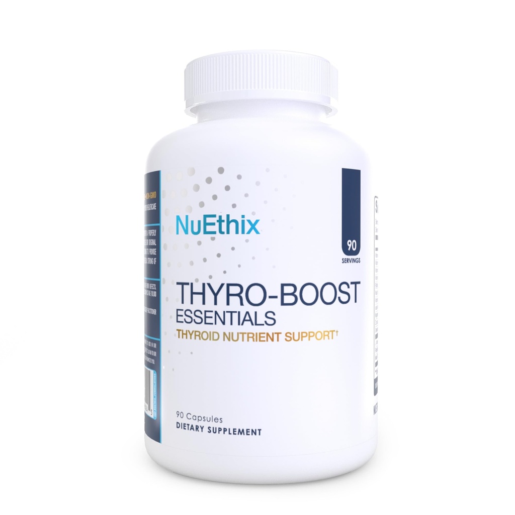 NuEthix Formeler Thyro-Boost Essentials, ikke-Glandular Support til Assist med Optimal Thyroid funksjon, 90 kapsler