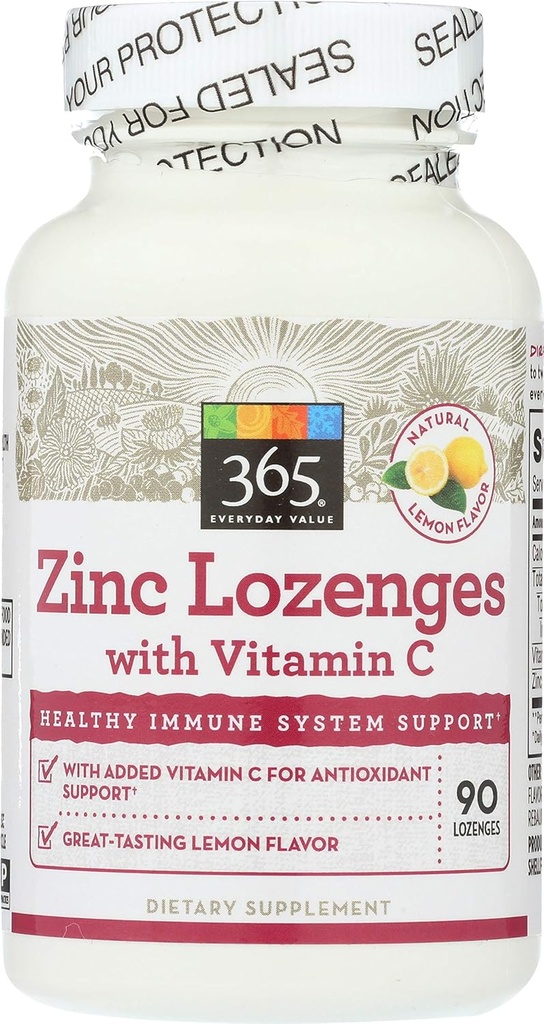 365 av hele matmarked, sink Lozenge med vitamin C, 90 ct