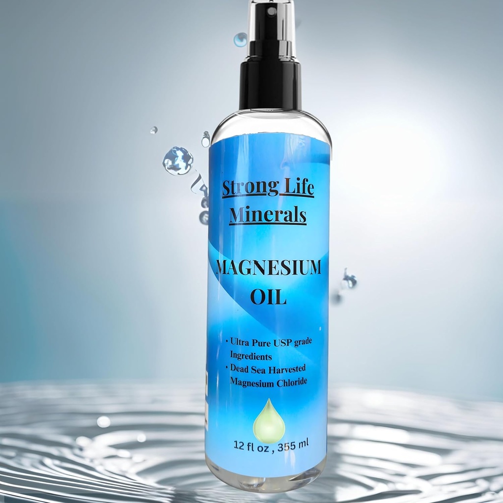 Unleash Strøm Ekstra Styrke Magnesium Body Spray 100% organisk laget i USA Sammenligne med syv Mineraler og gamle Mineraler. Magnesium kan forandre livet ditt.