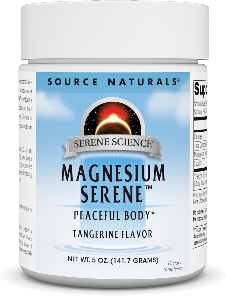 Kilde Naturals Serene Science Magnesium Serene, Fredelig Kropp*, Tangerine Flavored - 5 Ounce pulver