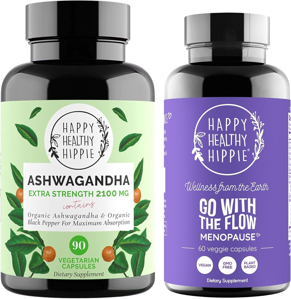 Glad sunn Hippie Gå med Flow Menopause Support & Organic Ashwagandha