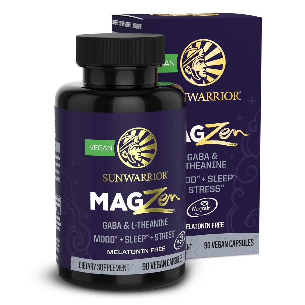 Magnesium Supplement L-Theanine Capsules Mood, søvn og stress støtte med magnesium bisglykinat, L-theanin & GABA fremmer avslapping, søvn kvalitet og mental klarhet Vegan & ikke-Drowsy 90 Kapsler
