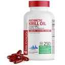 Bronson Antarctic Krill Oil 2000 mg med Omega-3s EPA, DHA, Astaxanthin og Fosfolipider, 250 Softgels (125 Services)