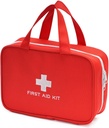 Kompakt tom First Aid Kit Bag Emergency Trauma Medical Pouch Reisemedisin Organizer Bag for Hjem, Camping, Reise, Bil (rød)