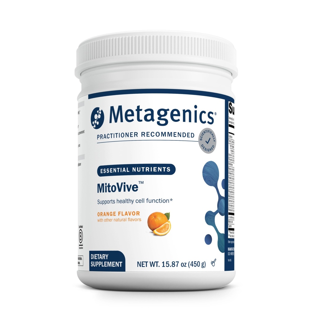 Metagenics MitoVive - Mitokondrie Balanse - med Aminosyrer, magnesium og mer - Mitokondrie Helse - Glutenfri og ikke-GMO - 30 Servering - 15.87 oz