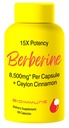 Berberin Supplement 15X Potens, Ceylon kanel for forbedret absorpsjon og synergistiske effekter.