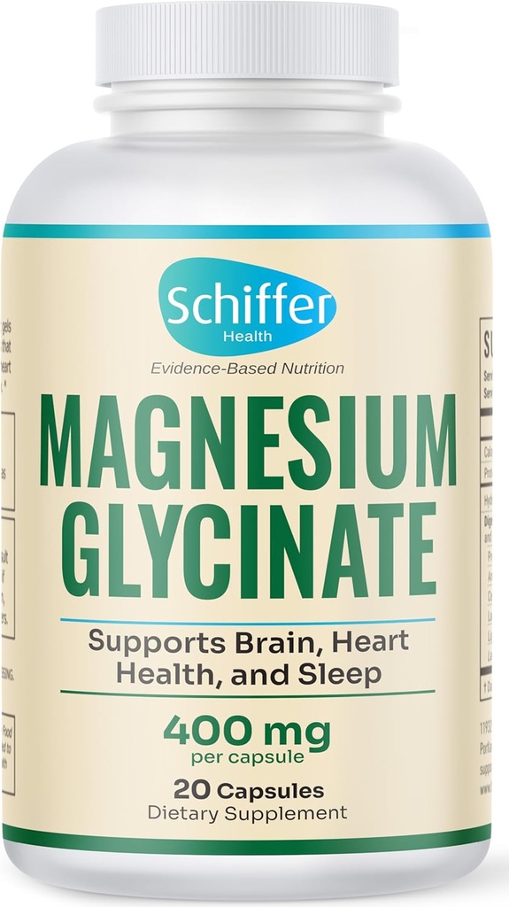 Magnesium Glycinate 400 mg, 20 Caps