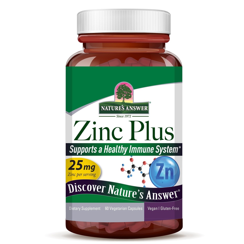 Zinc Plus + vitaminer for voksne - 25 mg immunstøtte med B6 60 Vegkapsler - Vegansk, Glutenfri, Cruelty-Free Sink Piklonat