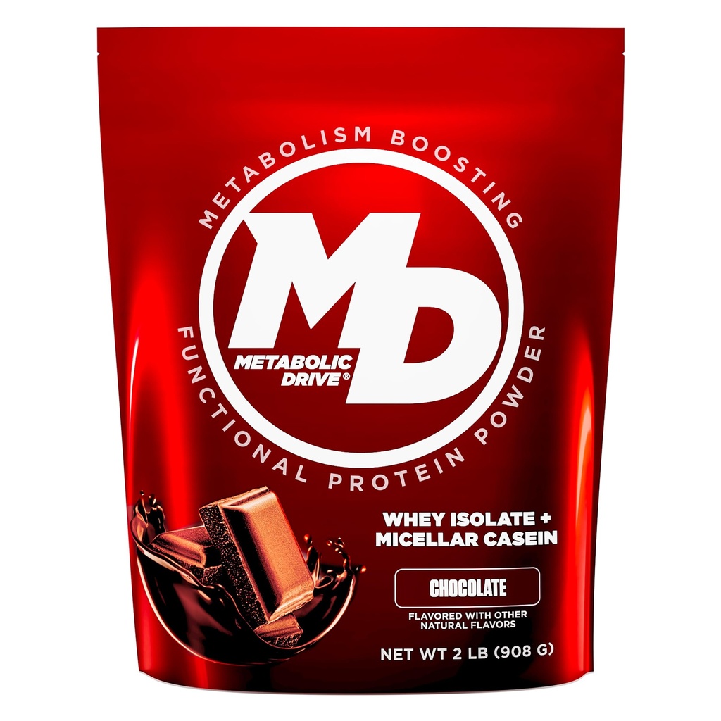 Biotest Metabolic Drive Protein - Lav Carb Flavor-Bomb, 20 serveringer - Whey Isolate + Micellar Casein - Signature Chokolade