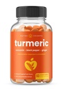 NutraChamps Turmeric Gummies for voksne og barn med Ginger & Black Pepper Extract, 95% Curcuminoids, Vegansk naturlig Curcumin Joint Support Supplement, Tumeric Gummy Supplements