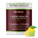 Livs Fortune L Arginine L Citrulline Supplement pulver - høy potens Nitric Oxid Supplement Booster med naturlig sitron Lime Flavor - Cardio Helse, blodtrykk og vaskulær støtte - 258g