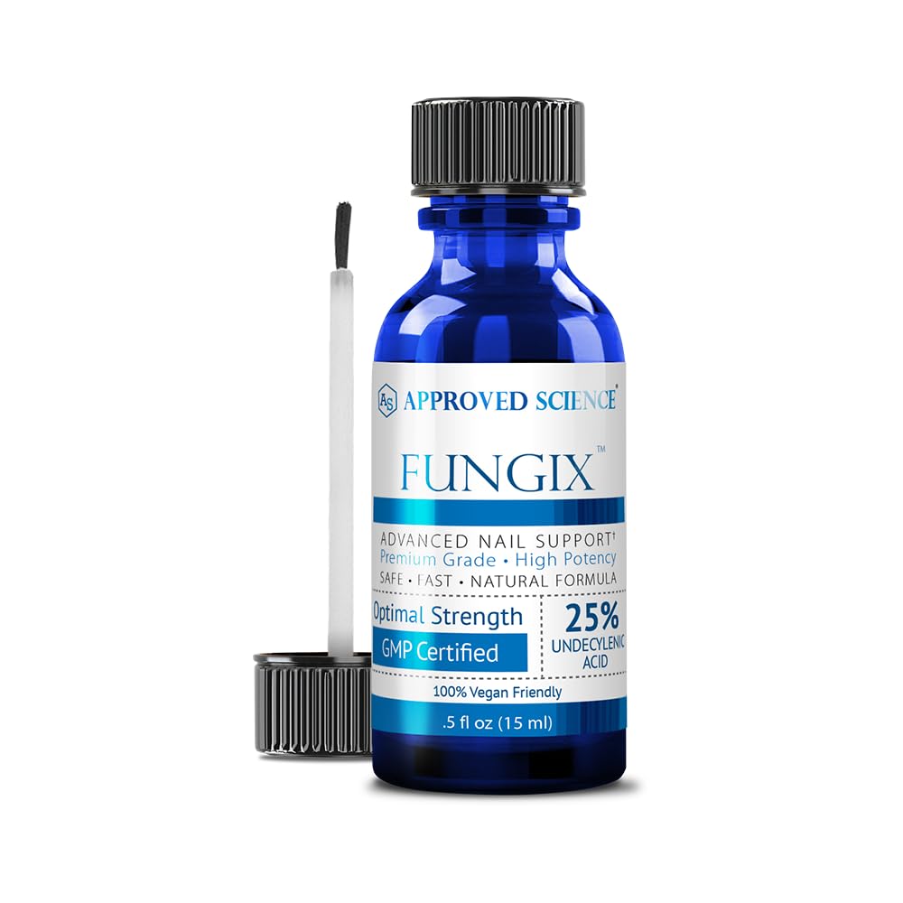 Fungix med 25% Undecylenic Acid, Antifungal Nail løsning med te treolje, alle naturlige beste Fungus Toenail behandling for effektive resultater ved godkjent vitenskap - Pakke med 1