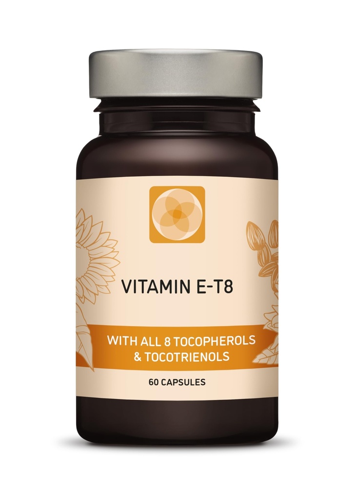 Ultra Tocotrienol 200 mg vitamin E Vegan – alle 4 tocotrienoler - Alfa Tocotrienol + Beta Tocotrienol + Gamma Tokotrienol + Delta Tokotrienol – Ingen tokotrienoler - Unikt Tokotrienolkompleks