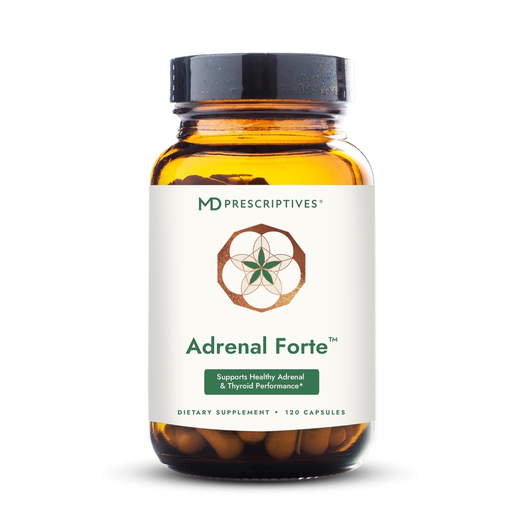 MD Prescriptives - Adrenal Forte - Adrenal støtte Supplement* med Ashwagandha & Rhodiola - 120 Kapsler