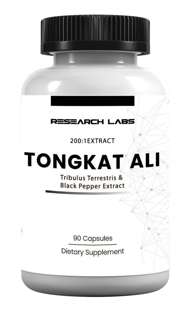 Forskning Labs Longjack Tongkat Ali Extract Kapsler 200x Styrke | 200 000 mg | Styrke, Drive, ytelse og muskelmasse
