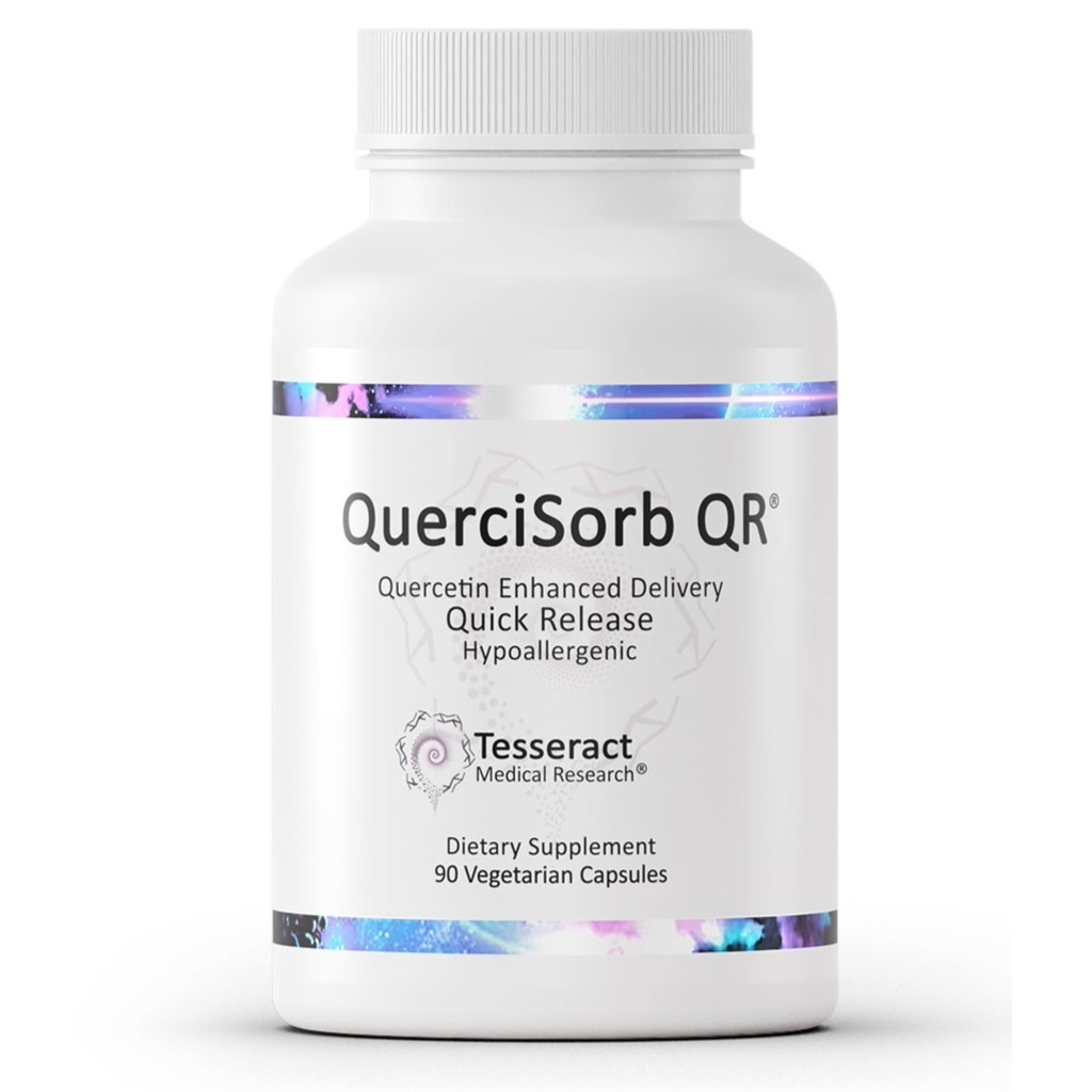 Tesseract Medical Research QuerciSorb QR Immune Support Supplement, Quick Release Quercetin, støtter immunfunksjon og total helse* Hypoallergenic, 400 mg, 90 kapsler