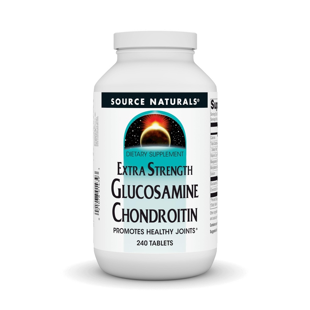 Kilde Naturals Extra styrke Glukosamine Chondroitin, fremmer sunne ledd*, 240 tabletter