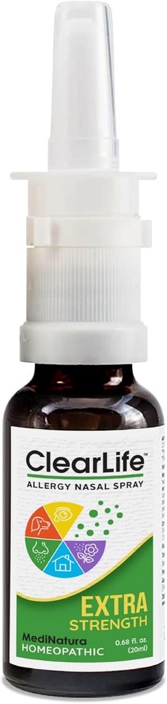 ClearLife Allergi Relief Nasal Spray for multi-Symptom Relief i alle regioner - Homeopatisk Formula - 0.68 Ounce