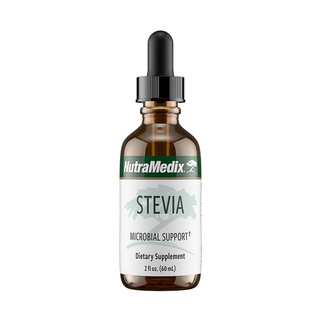 NutraMedix Sweet Leaf Stevia flytende dropper - Sukkerfri søtningsmidler fra ren stevia leaf ekstrakt for mikrobiell støtte - lav carb, Ingen tilsatt sukker (2 oz / 60 ml)