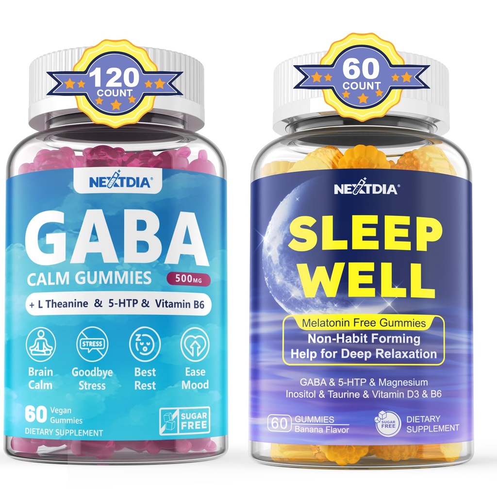 GABA Gummies, Melatonin gratis naturlig søvn gummies