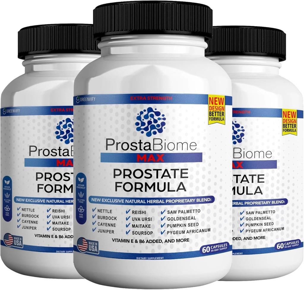 ProstaBiome Max Prostate støtte formel, naturlig urteblanding med sag Palmetto, 60 kapsler, 30 dagers forsyning (3)