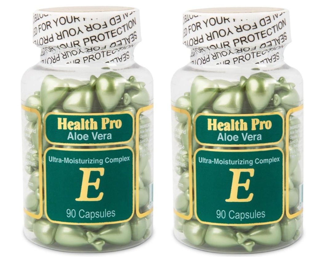 Vitamin E Hudolje Aloe Vera, 90 Softgels (Pack of 2)