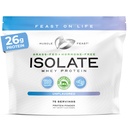 Muskelfest Grass-Fed Whey Protein Isolate, Alt naturlig hormonfri pastur hevet, Whey Isolate Protein pulver for menn og kvinner, ren, ikke-GMO & Glutenfri, Isolate Protein - Uslavored, 5lb