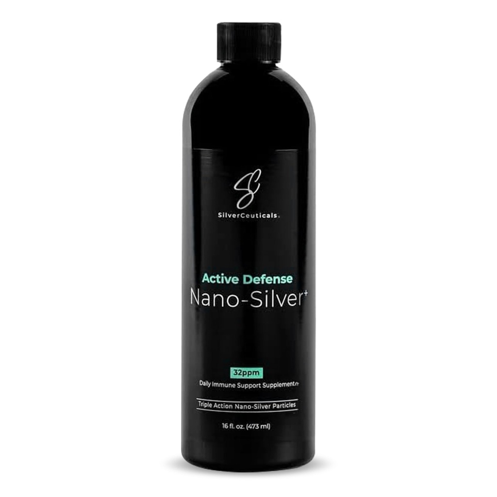 Colloidal Silver w/Nano Technology - 32ppm 16oz - 8X Mer Effektiv - Naturlig immunstøtte - Lagre de syke dagene - Alder 5 og opp - Outperforms Høyere PPM sølv - Ingen smak og lukt - 3rd Party Testet