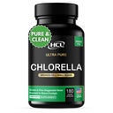 Klorella Capsules 3000 mg - Cracked Cell Wall Blå Grønn Algae Supplement - Best Naturlig Detox Cleanse - Plant Vitaminer Mineraler Klorophyll Vegan Protein Piller - laget i USA