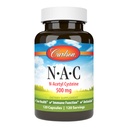Carlson - NAC, N-Acetyl Cysteine, 500 mg, lever helse, immunfunksjon, antioksidant, 120 vegetariske kapsler