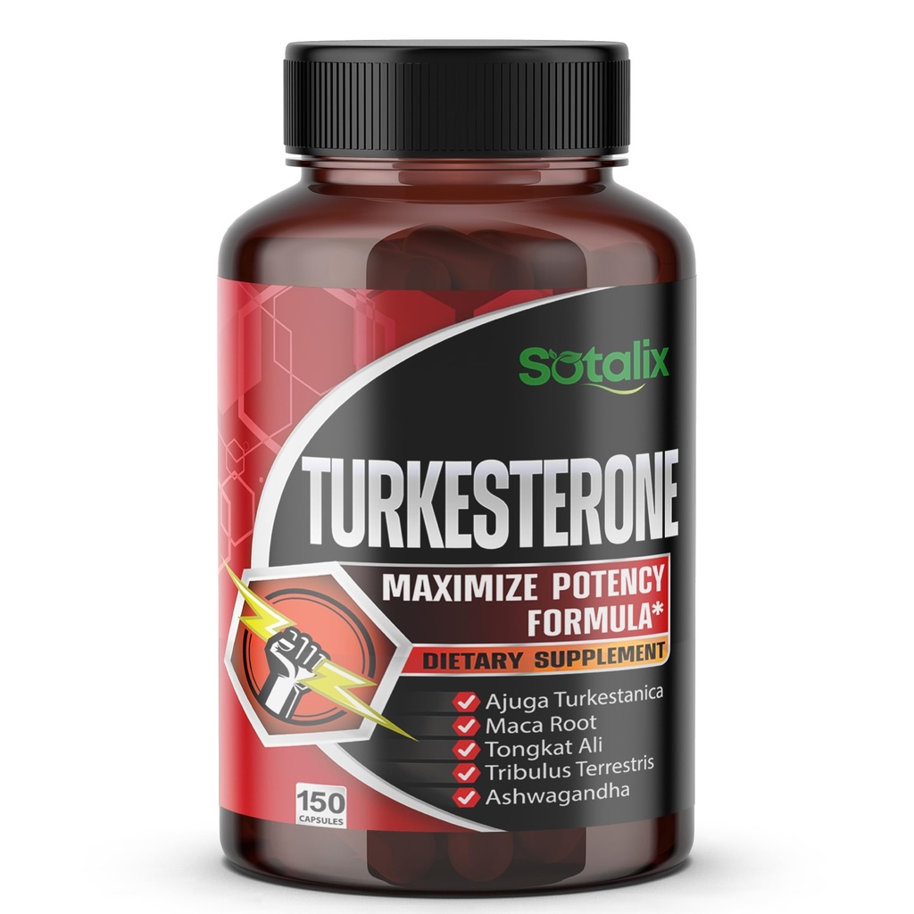 Ultra Turkesteron Ajuga Turkestanica Standardisert 20% Turkesteron høy potens med Maca Root Tribulus Terrestris - Muskelvekst Energi Minnesstøtte