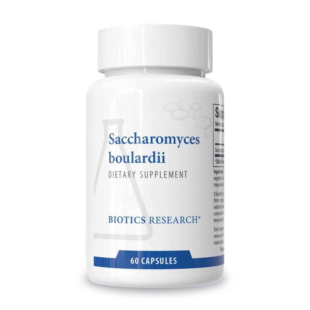 Biotikk Forskning Sorbitose boulardii Probiotika Supplement - 235 mg/Serving- Støtter GI Helse Mikrobiell balanse, Sunn Immune & Pathway Responses - Dairy-Free, Temperaturstabil - 60 Kapsler