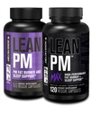 Jacked Factory Lean PM & Lean PM Max natttid fettforbrenner, søvnhjelp kosttilskudd, og aptit Suppressant for menn og kvinner (180 kapsler)
