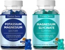 Kalium Gummier og magnesiumglykinat Gummies 500 mg Sukker Gratis for voksne og barn, Vegansk, Pektin, Ikke-GMO, Glutenfri