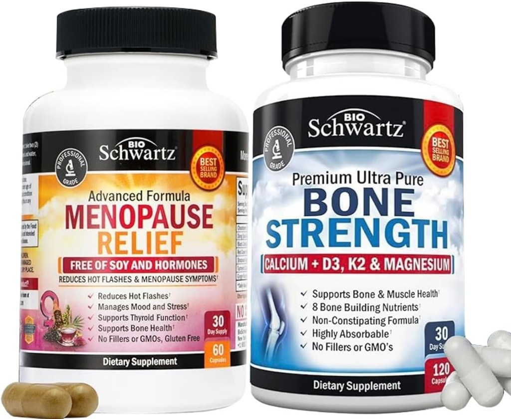BioSchwartz Avansert styrke Pre og probiotika Supplement med digestive enzymer (2 måneders forsyning) Plus vitamin B kompleks med vitamin C (2 måneders forsyning)