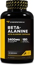 Primaforce Beta Alanine Capsules 3.400mg, 180 Capsules (45 Serveringer) - Potent Beta-Alanine Supplement