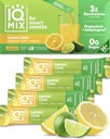 IQMIX Hydration Electrolyte pulver – 4-i-1 formel for Hydration, mental klarhet, humør og gjenoppretting – sukkerfri drikkeblanding, keto, magnesium L-treonat, Lion's Mane – 20 Count Lemon Lime