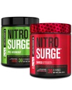 Jacked Factory Nitrosurge Pre-Workout i Cherry Limeade & Vannmelon Nitrosurge Shred Thermogenic Pre-Workout for menn og kvinner