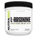 NutraBio L-Arginin Supplement, 750mg Nitric Oxid Precursor, støtter blodflyt, vaskulær helse, og muskelvekst, 250g