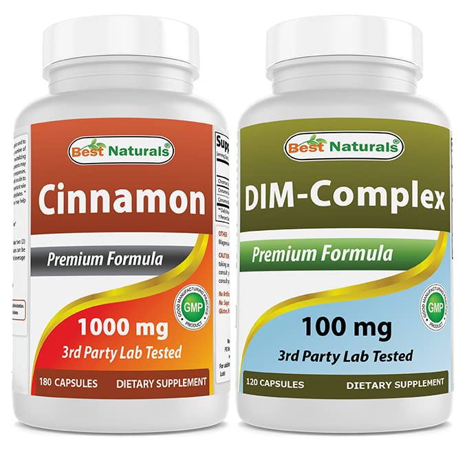 Cinnamon 1000 mg og DIM Supplement 100 mg