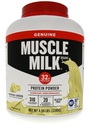 Muskelmelk ekte protein pulver, banan crème, 32g protein, 4,94 pund, 32 serveringer